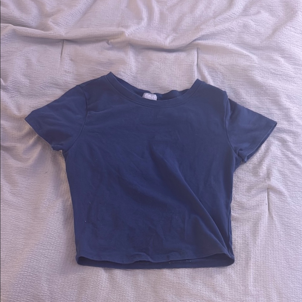 Tilly's Navy Blue Crop Top